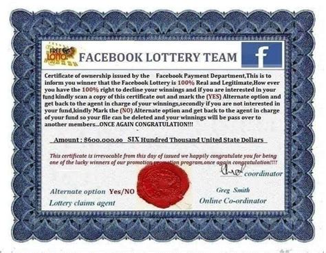 facebook lottery program|Facebook Lottery Scam (2023) .